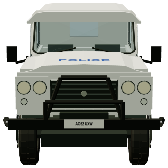 Norfolk Police Santana PS-10 — front view, registry 3D render
