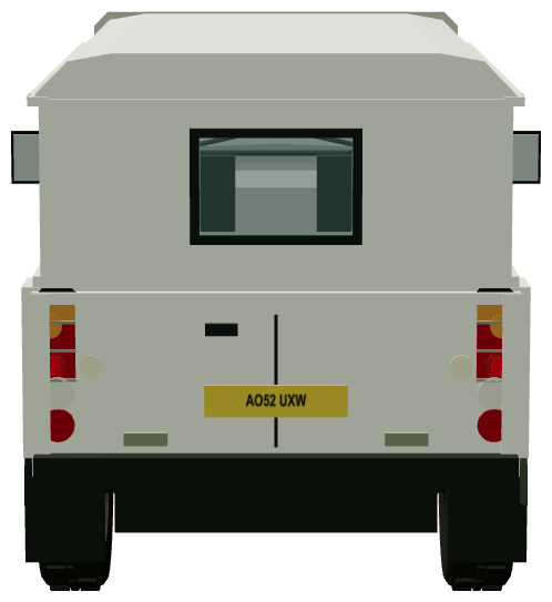 Norfolk Police Santana PS-10 — rear view, registry 3D render