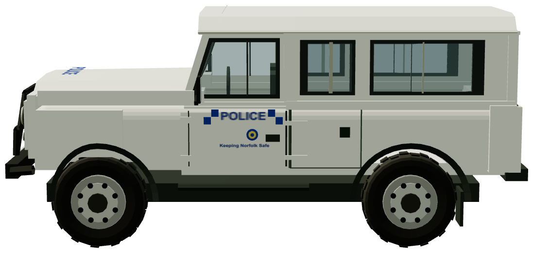 Norfolk Police Santana PS-10 — side view, registry 3D render