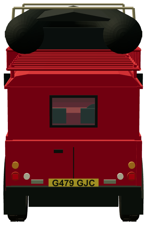 North Wales Water Incident Unit — rear view, registry 3D render
