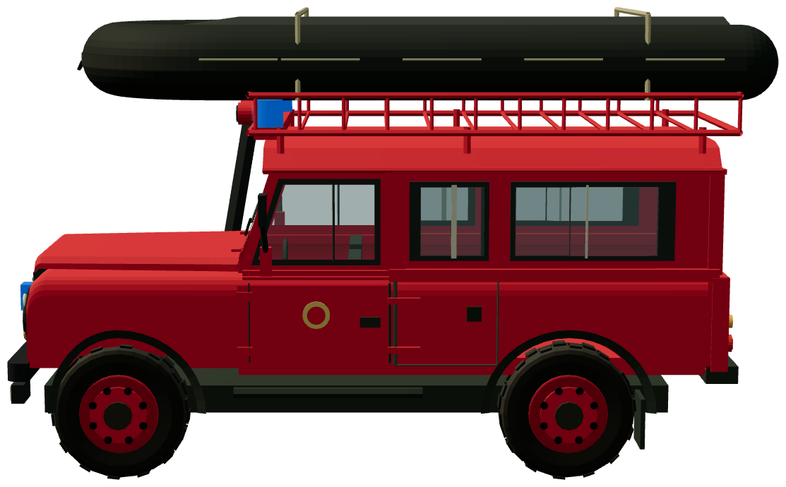 North Wales Water Incident Unit — side view, registry 3D render