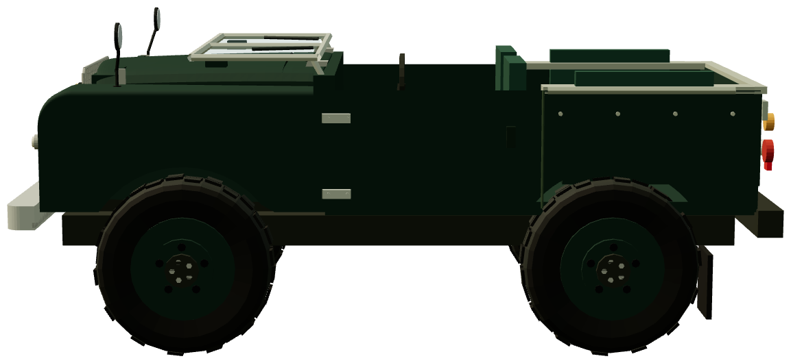 Old girl — side view, registry 3D render