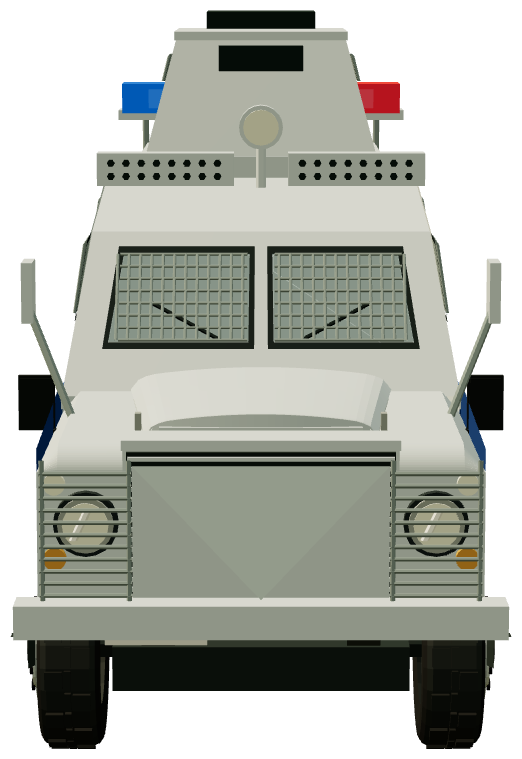 Otokar Akrep Police — front view, registry 3D render