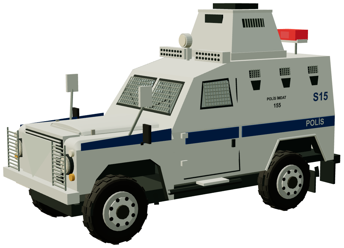 Otokar Akrep Police — three-quarter view, registry 3D render