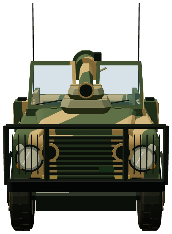 Otokar Gun Buggy — front view, registry 3D render