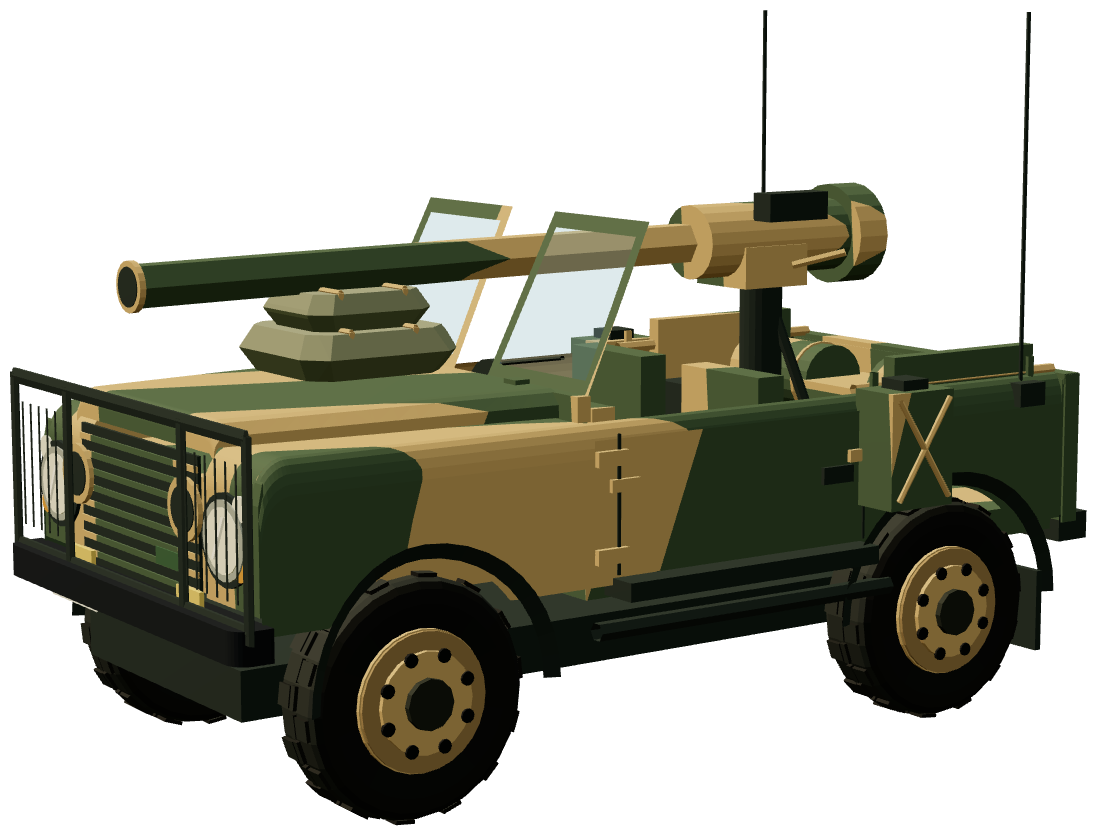Otokar Gun Buggy — three-quarter view, registry 3D render