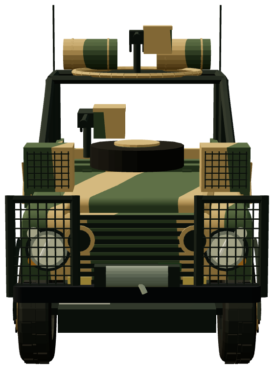Otokar Patrol — front view, registry 3D render