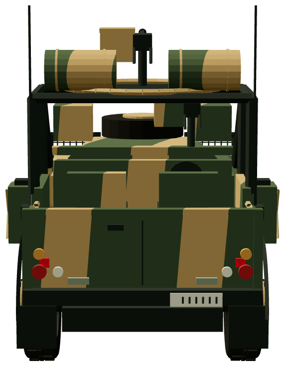 Otokar Patrol — rear view, registry 3D render