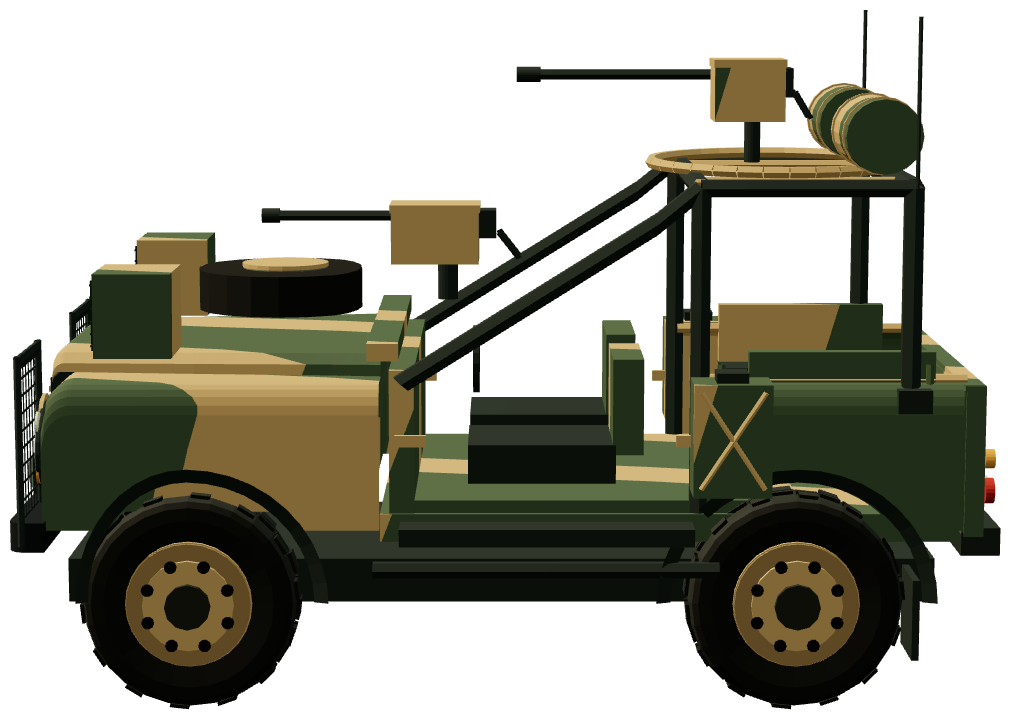 Otokar Patrol — side view, registry 3D render