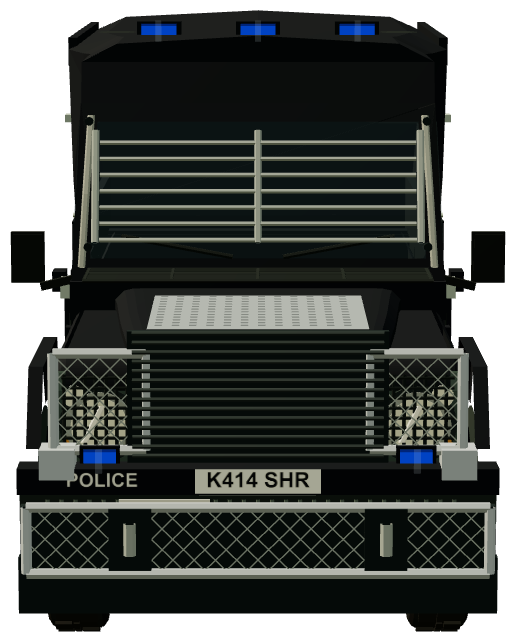 OVIK Armoured Defender Demonstrator — front view, registry 3D render