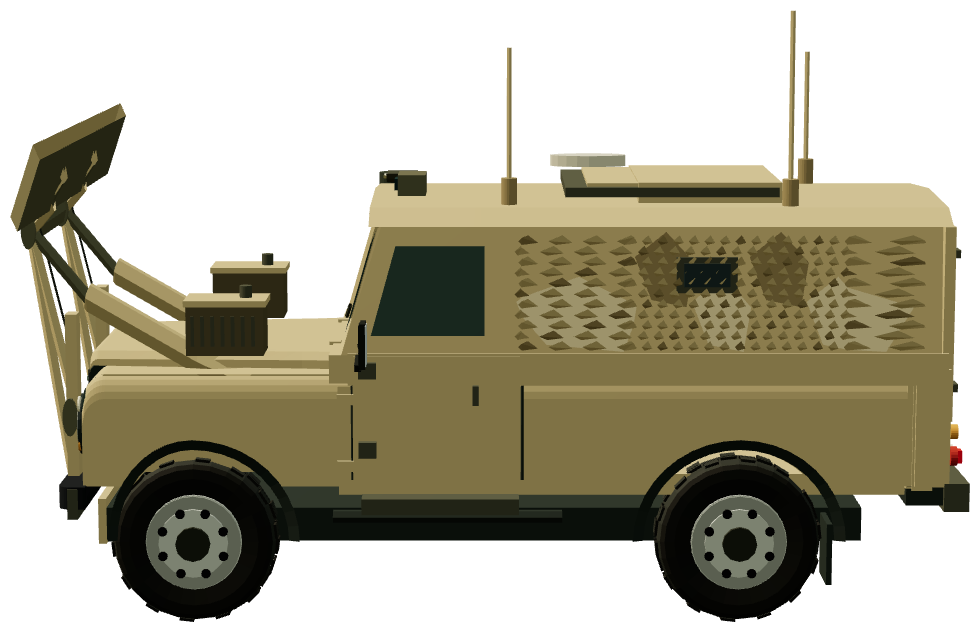 Land Rover Panama — side view, registry 3D render