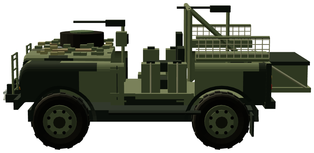 Pathfinder Defender 90 LRPV — side view, registry 3D render