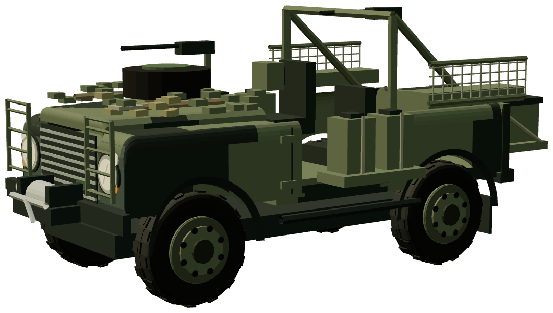 Pathfinder Defender 90 LRPV — three-quarter view, registry 3D render