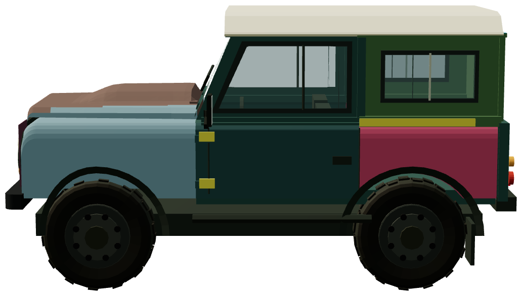 Paul Smith Defender — side view, registry 3D render