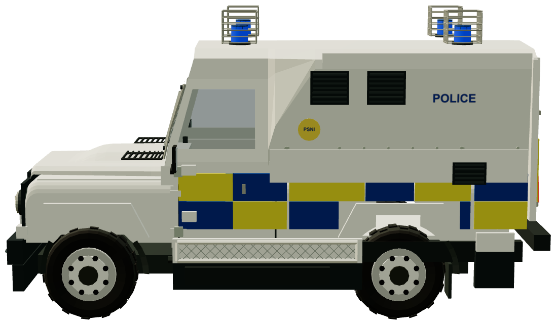 Penman Armoured Land Rover Mk.4 — side view, registry 3D render