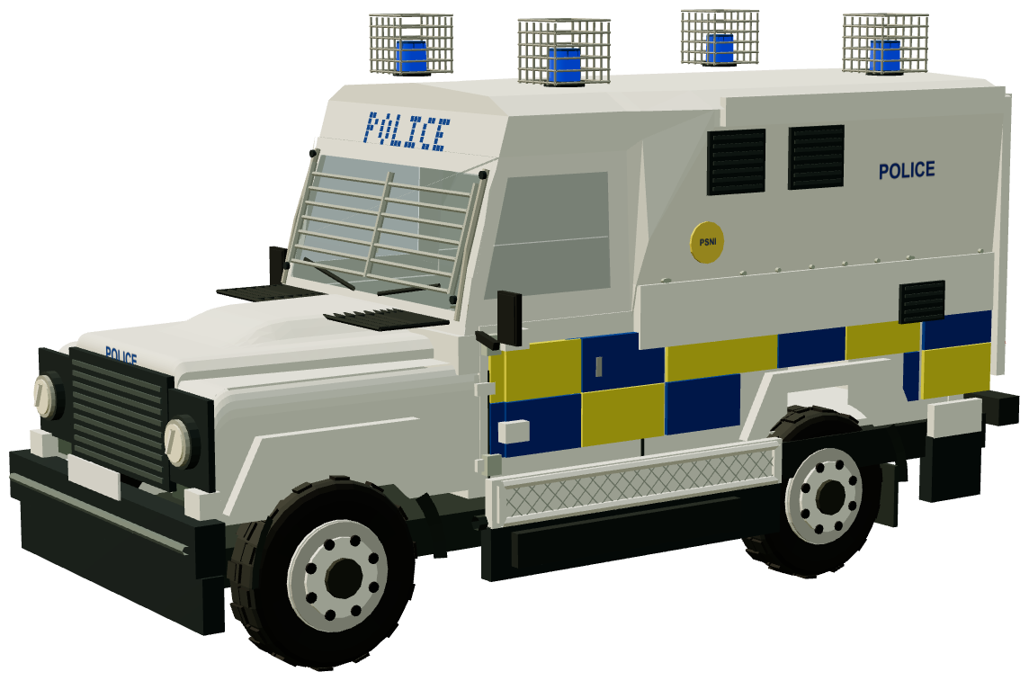 Penman Armoured Land Rover Mk.4 — three-quarter view, registry 3D render
