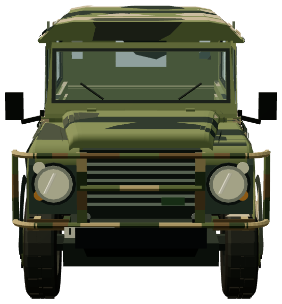 Personnel Carryall — front view, registry 3D render