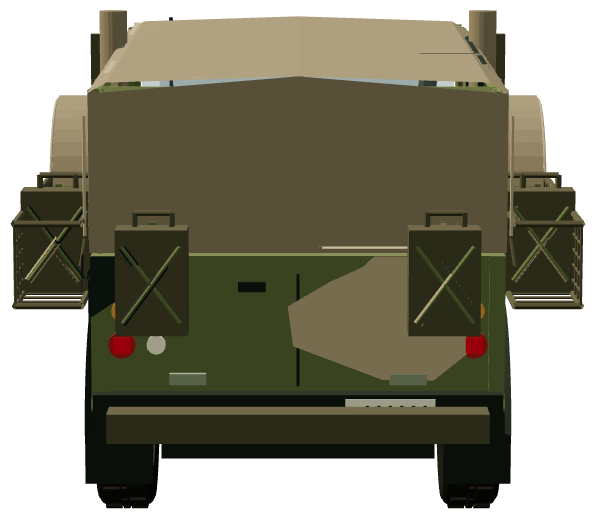 SRV(SF) — rear view, registry 3D render