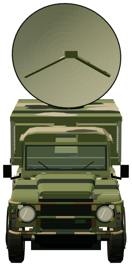 Perentie 6×6 Parakeet — front view, registry 3D render