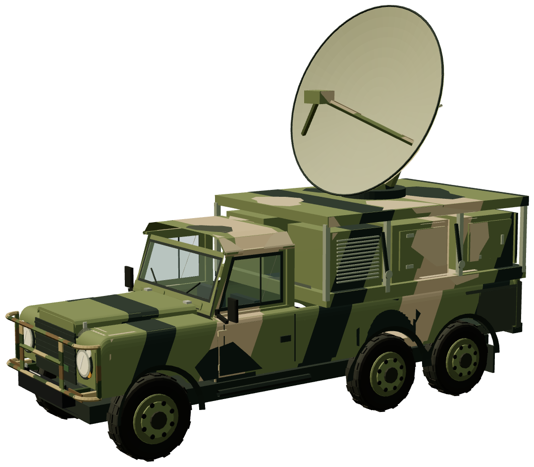 Perentie 6×6 Parakeet — three-quarter view, registry 3D render