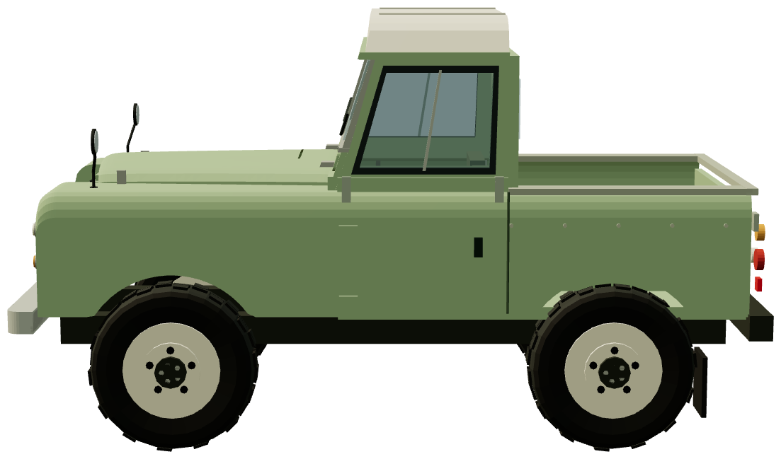 Peter Rabbit Series IIA — side view, registry 3D render