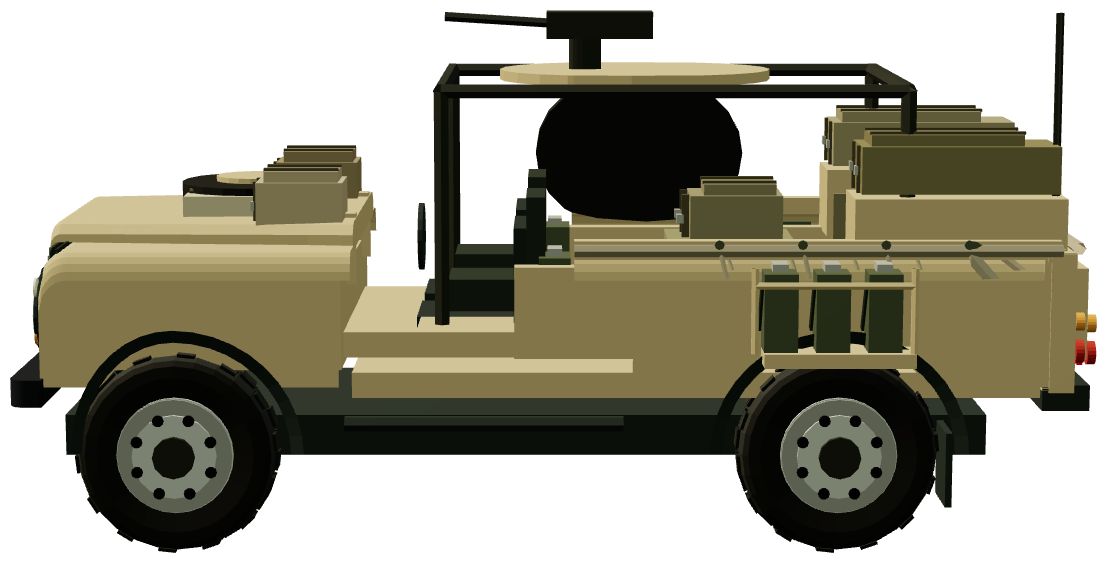 110 Pink Panther — side view, registry 3D render