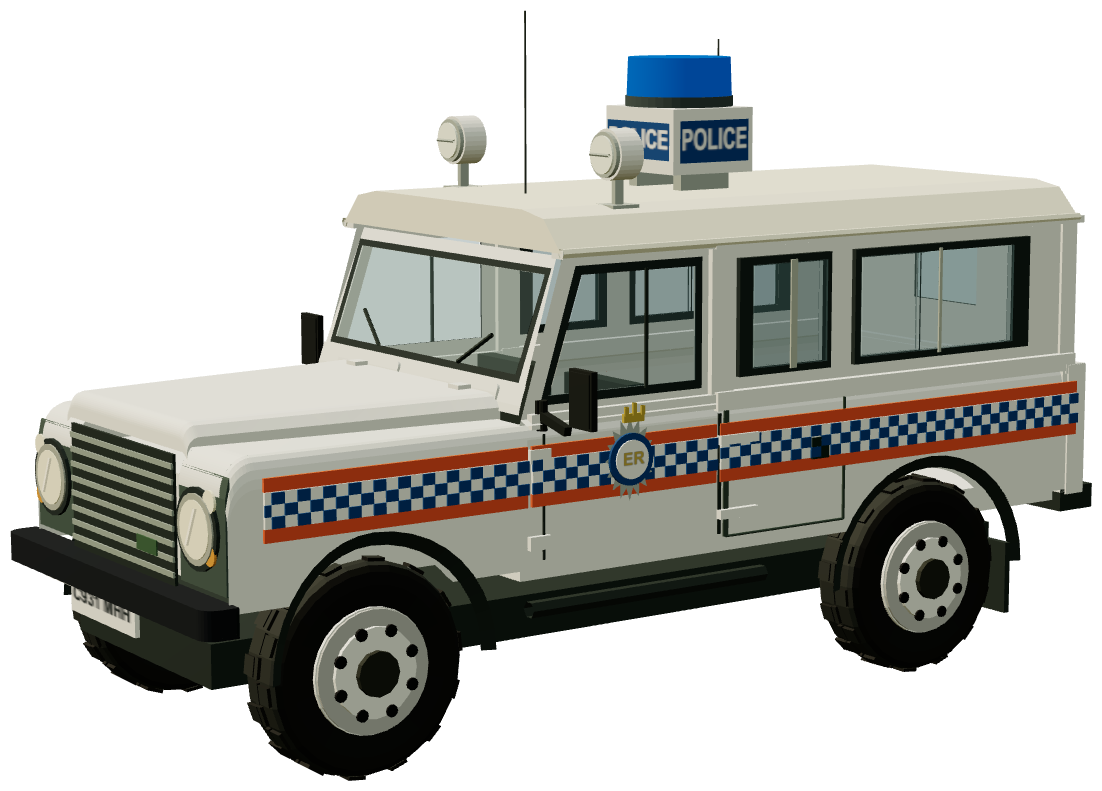 Police 110 — three-quarter view, registry 3D render