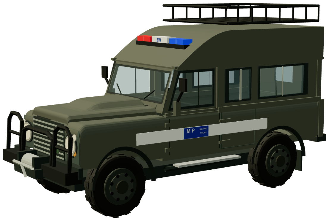 Żandarmeria Wojskowa Defender 110 — three-quarter view, registry 3D render