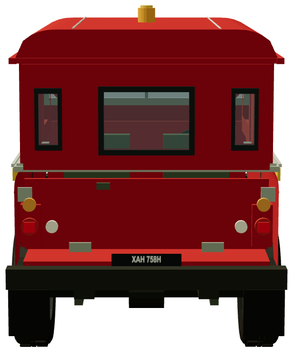 Post Office Recovery — rear view, registry 3D render