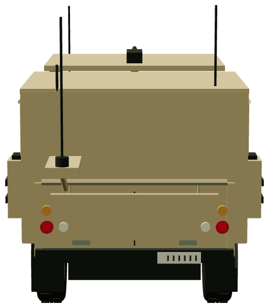 Wolf 110 R+WMIK — rear view, registry 3D render