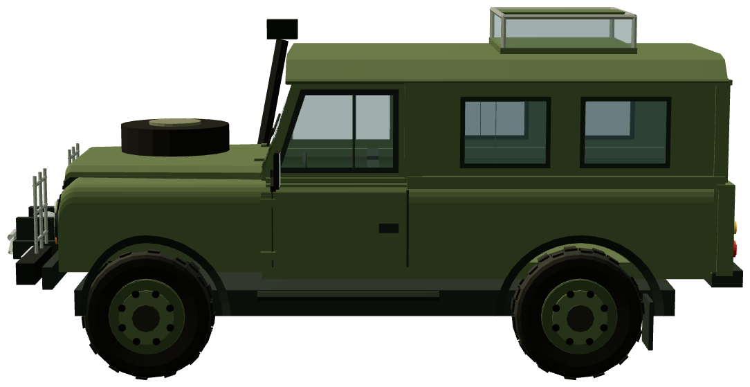 RAF TUM Enhanced Protection Vehicle — side view, registry 3D render