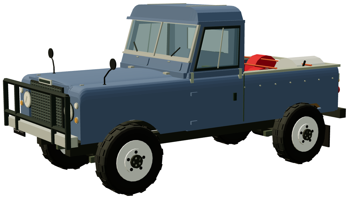 RAN Series III Stage 1 V8 Fire Ute — three-quarter view, registry 3D render