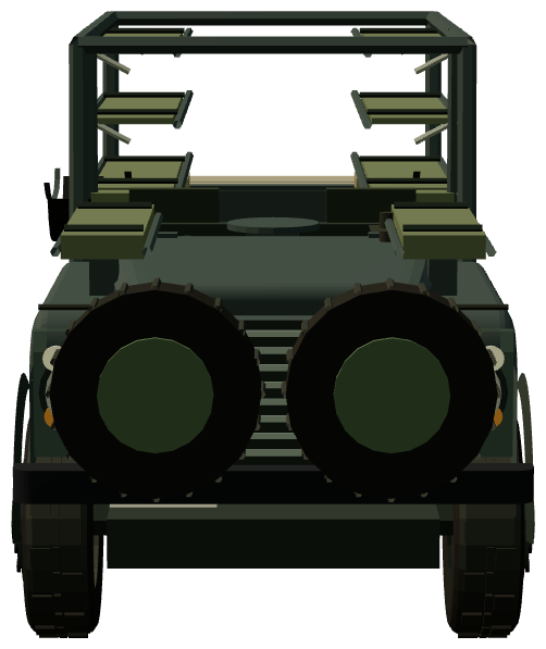 Ranger MEDSOV — front view, registry 3D render