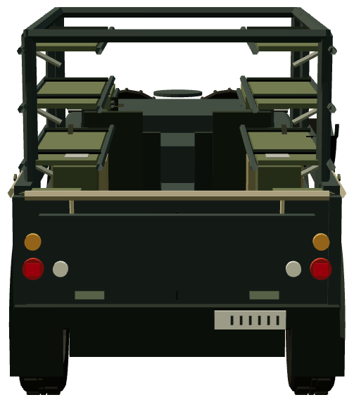 Ranger MEDSOV — rear view, registry 3D render