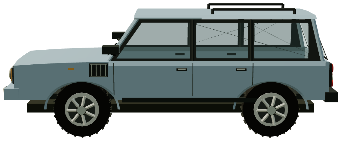 Range Rover L322 — side view, registry 3D render