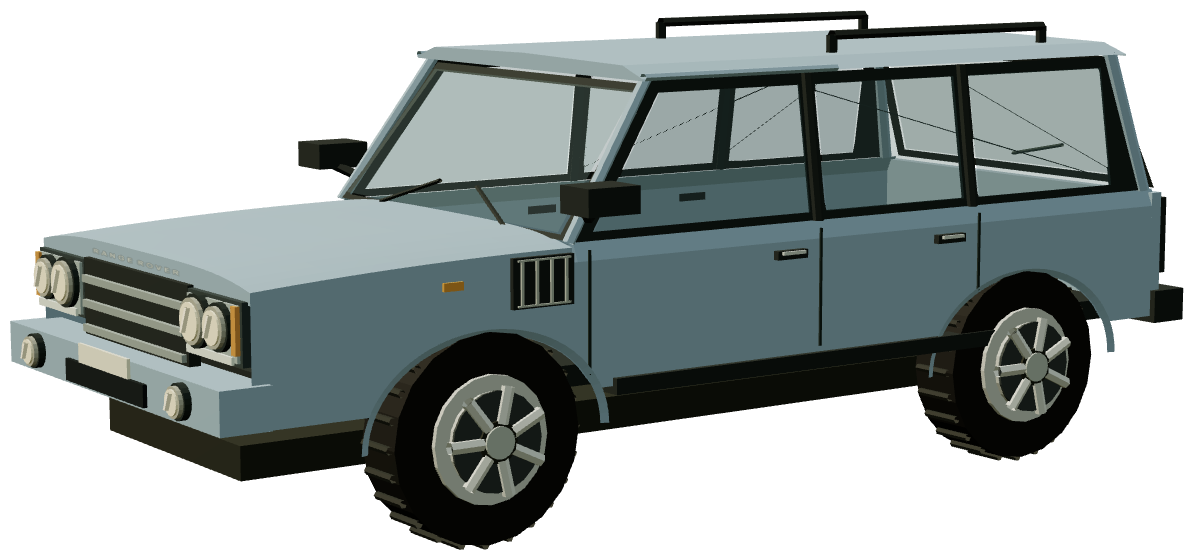 Range Rover L322 — three-quarter view, registry 3D render