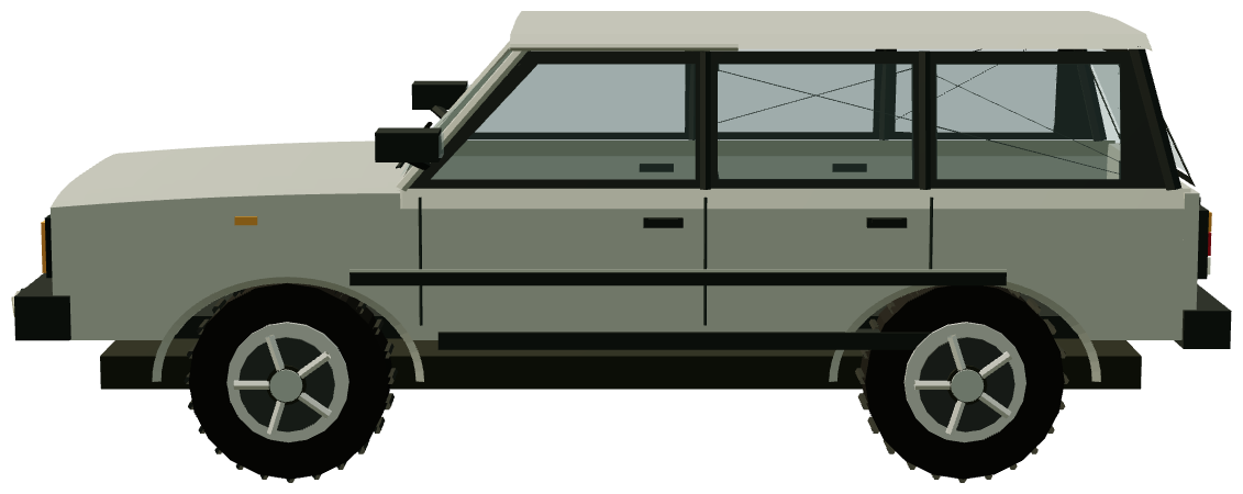 Range Rover P38 — side view, registry 3D render