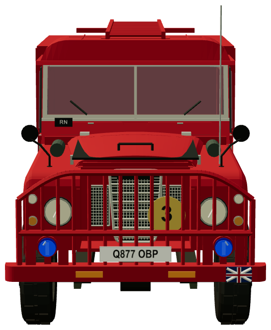 RNAS Series III Fire Rescue — front view, registry 3D render