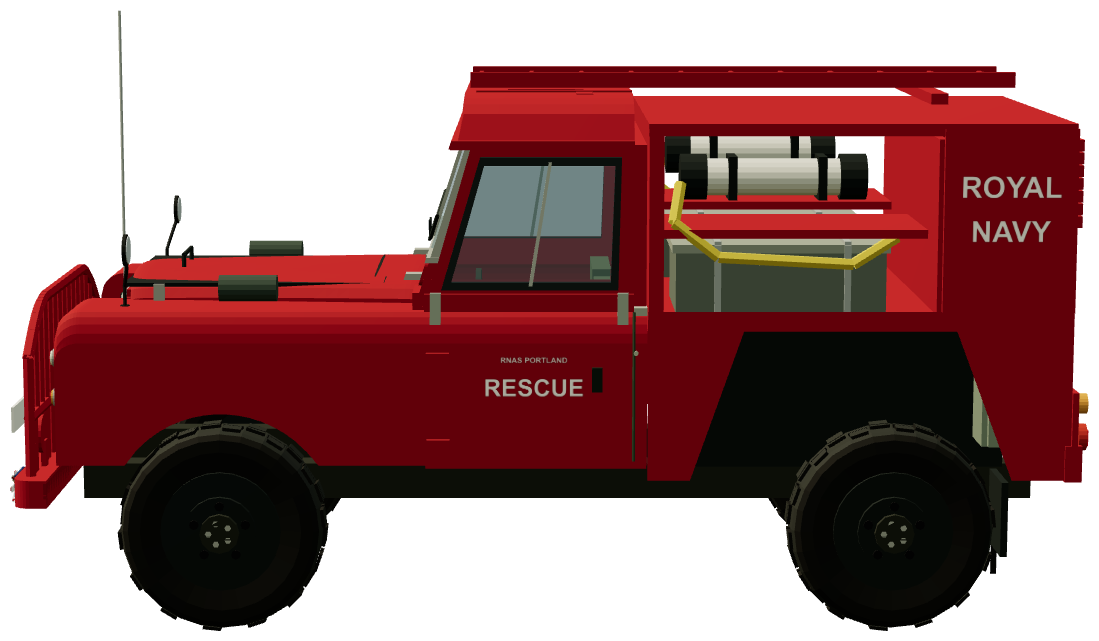 RNAS Series III Fire Rescue — side view, registry 3D render