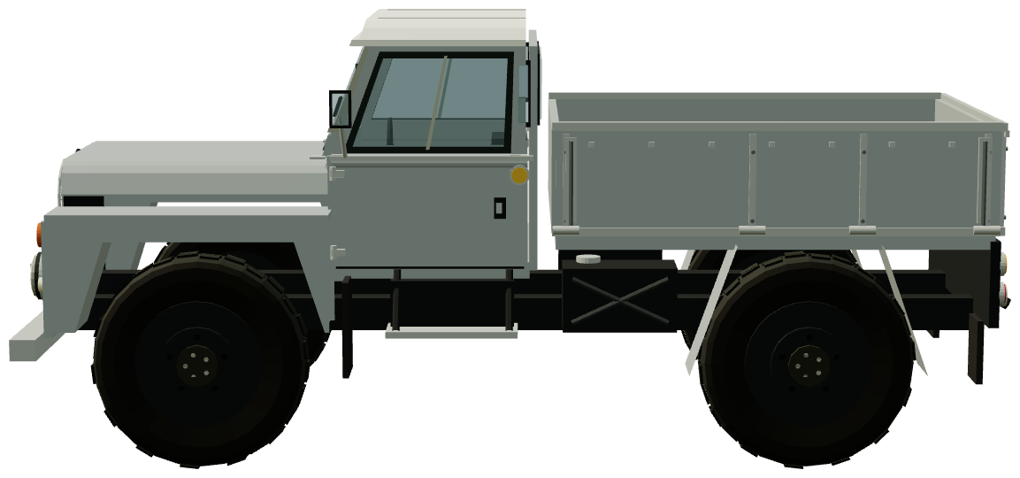 129-inch 30 cwt Prototype Truck ‘Lofty’ — side view, registry 3D render