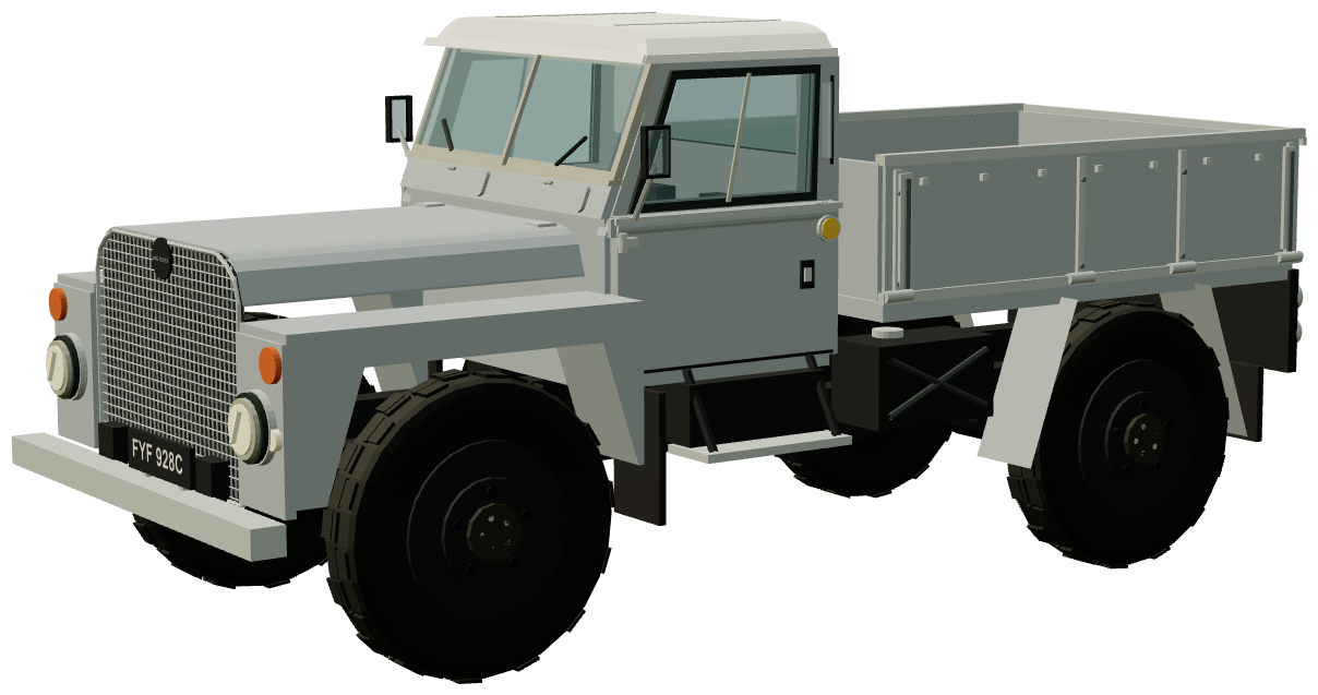 129-inch 30 cwt Prototype Truck ‘Lofty’ — three-quarter view, registry 3D render