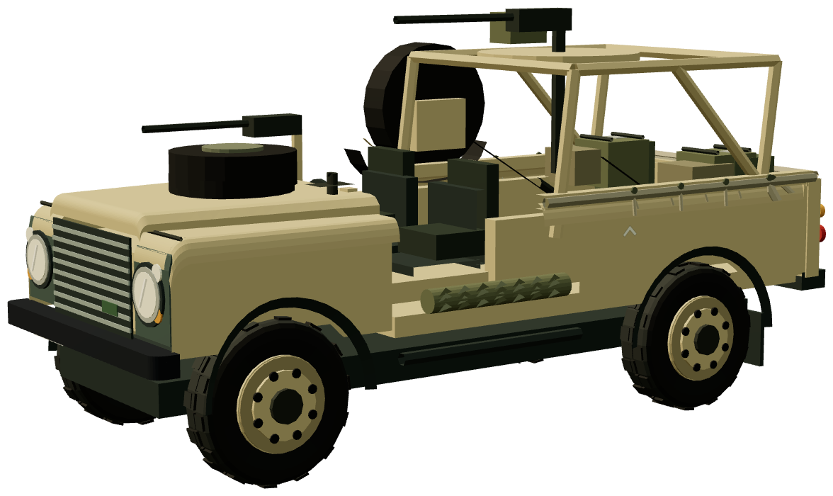 Royal Marines Brigade Patrol Troop WMIK — three-quarter view, registry 3D render
