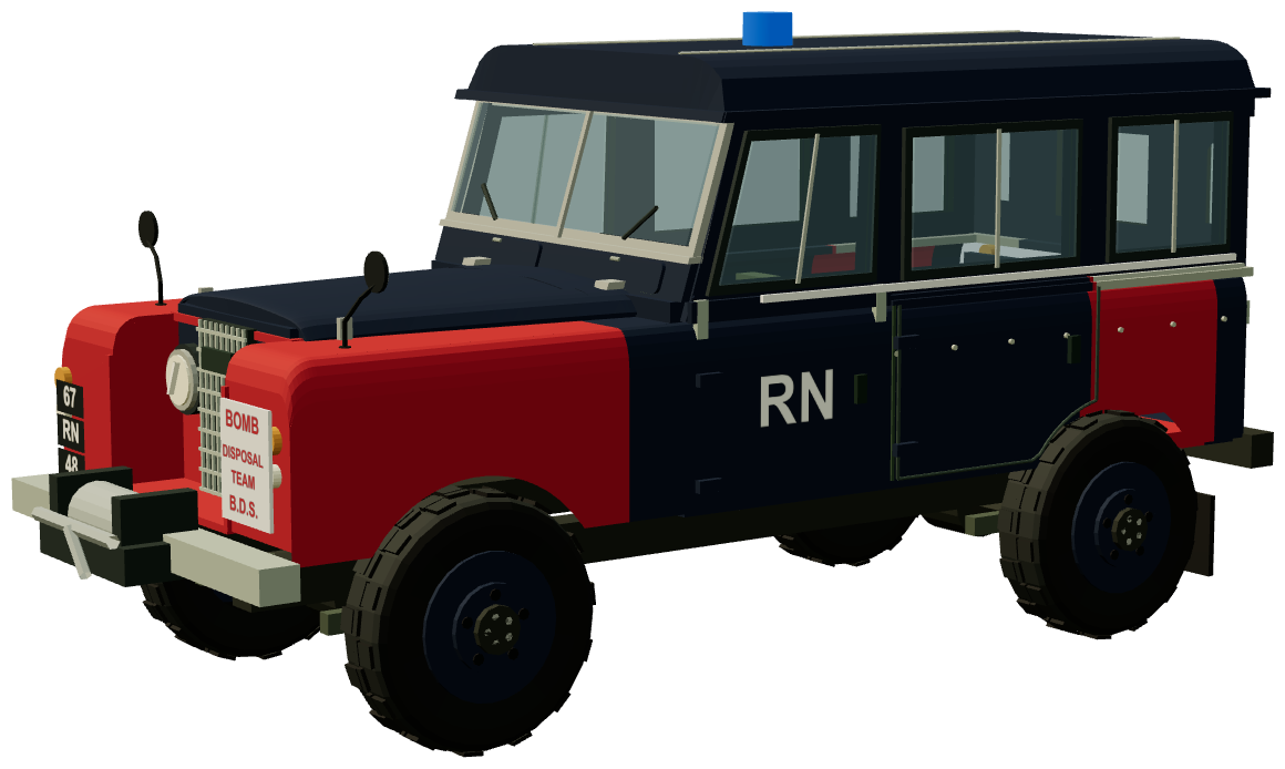 Royal Navy Bomb Disposal — three-quarter view, registry 3D render