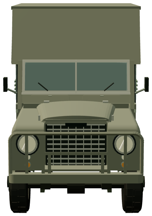 Series 2A Ambulance-bodied ERV — front view, registry 3D render