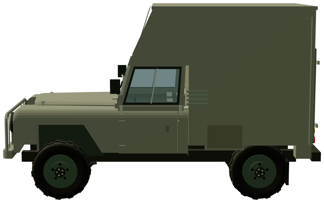 Series 2A Ambulance-bodied ERV — side view, registry 3D render
