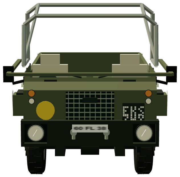 Joint Services Sahara Expedition 101 FC — front view, registry 3D render