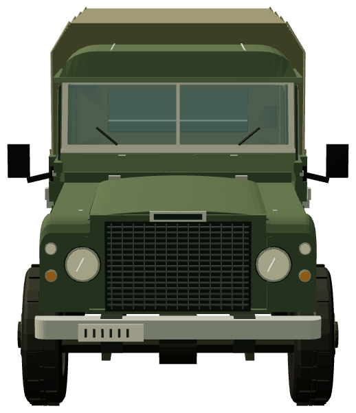 Hotspur Sandringham 139″ Canvas Cargo — front view, registry 3D render