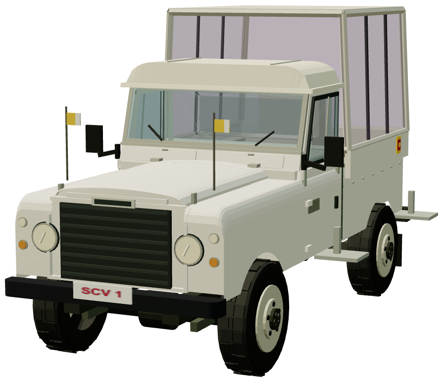 Santana 109 Papamóvil — front three-quarter render