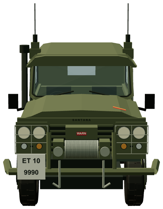 Aníbal — front view, registry 3D render