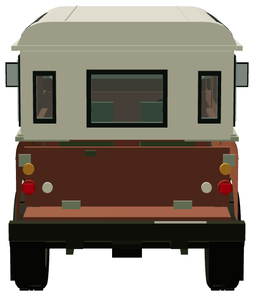 Santana Cazorla 6 — rear view, registry 3D render